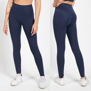 Girlfriend Collective High Rise Compression Leggings in Navy, Size: M